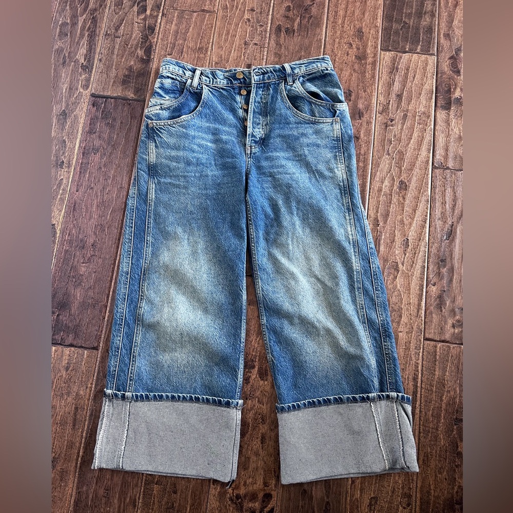 Free people We The Free Final Countdown Cuffed Low-Rise Jeans